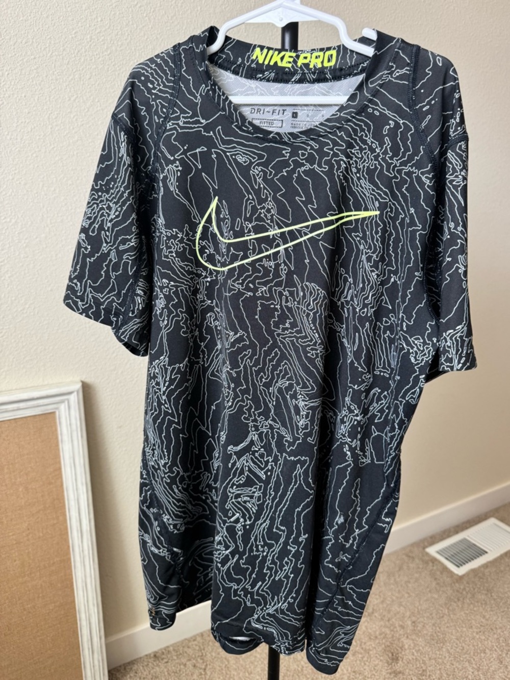 Nike Pro Fitted Dri-Fit Kids Athletic Shirt